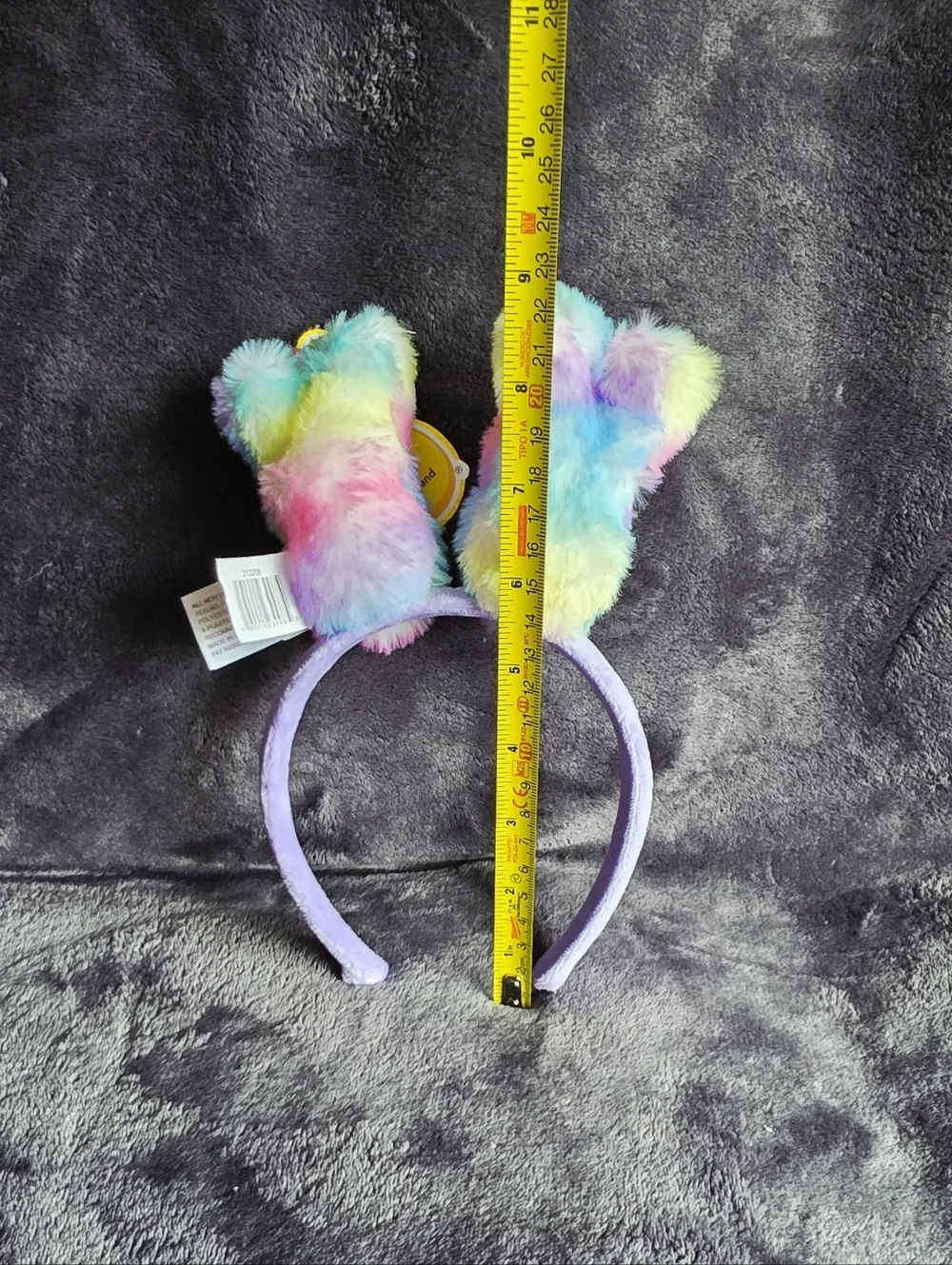 New Colorful PEEPS Bunny Plush Headband for Easter fuzzy Purple Pastel Rainbow
